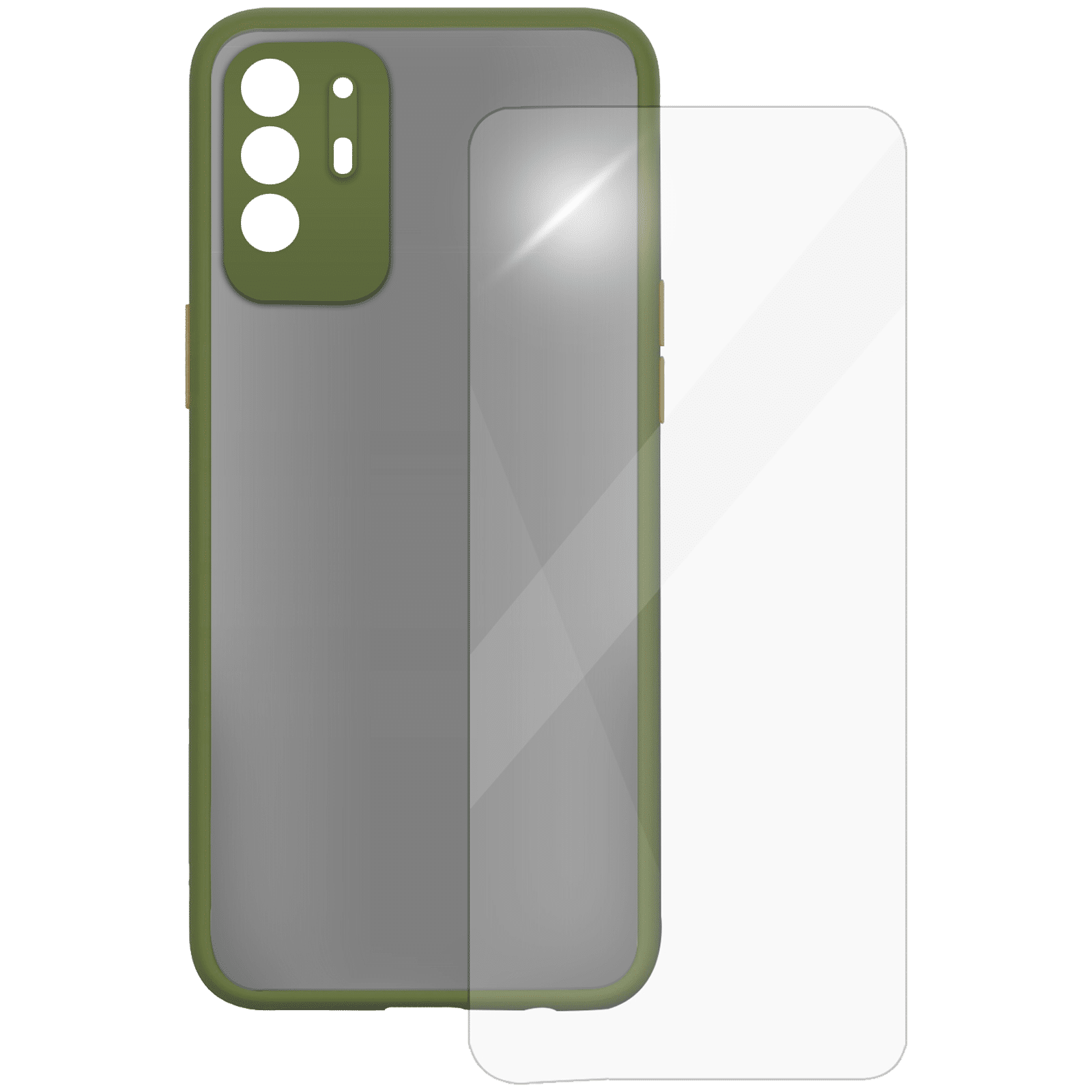 Buy Arrow Camera Duplex Screen Protector And Polycarbonate Back Cover Combo For Oppo F19 Pro Plus 5299